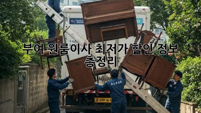 부여 원룸이사 최저가 할인 정보 총정리! ✨